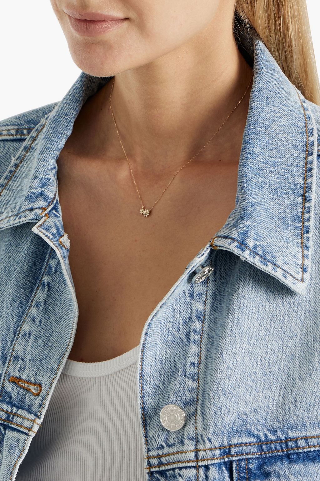 ADINA REYTER 14-karat gold diamond necklace