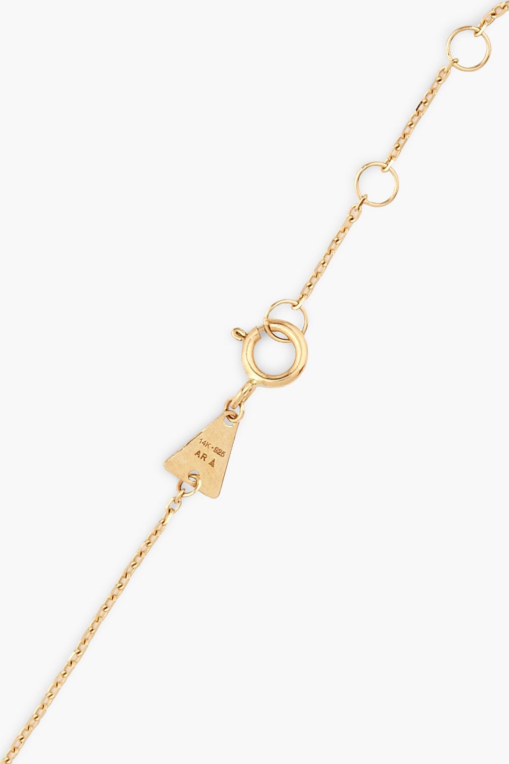 ADINA REYTER 14-karat gold, sterling silver and diamond bracelet