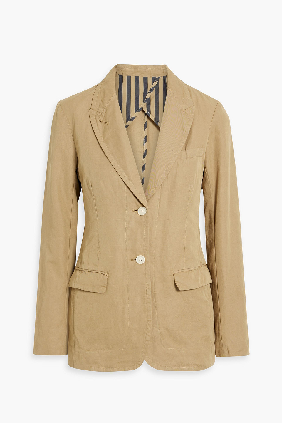 Alex Mill Boy Cotton And Linen-blend Blazer In Sand