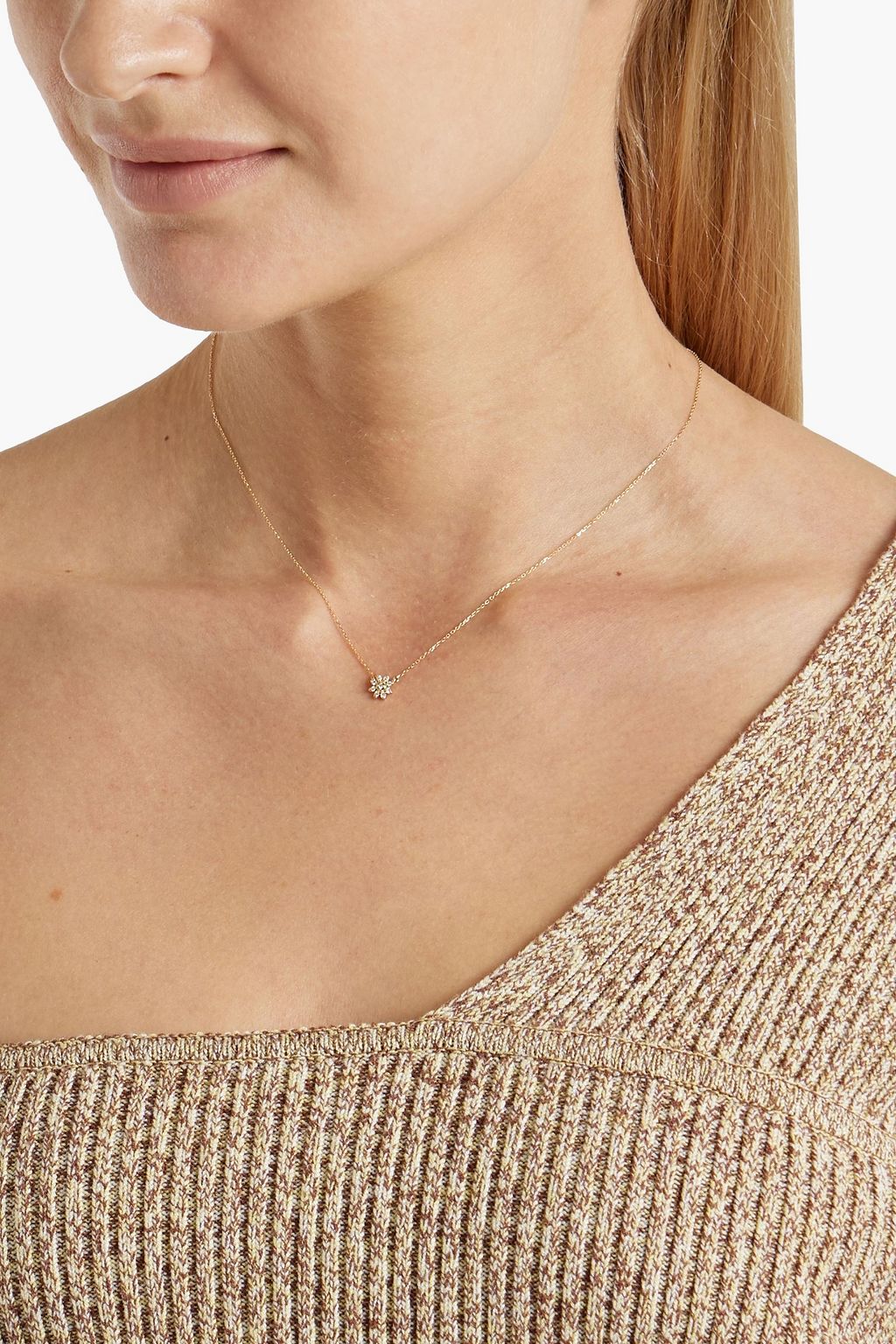 ADINA REYTER 14-karat gold diamond necklace