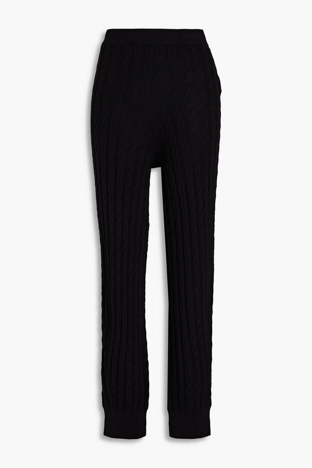 TOTEME Cableknit cashmereblend track pants THE
