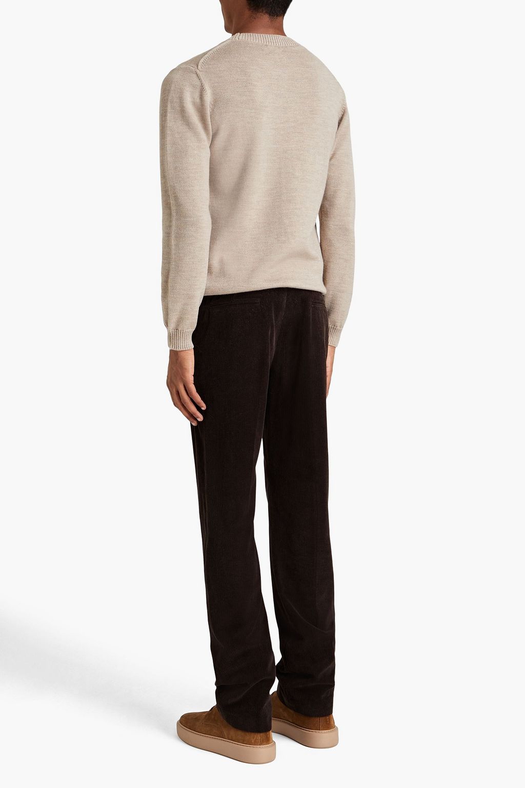 WOOLRICH Appliquéd mélange wool sweater