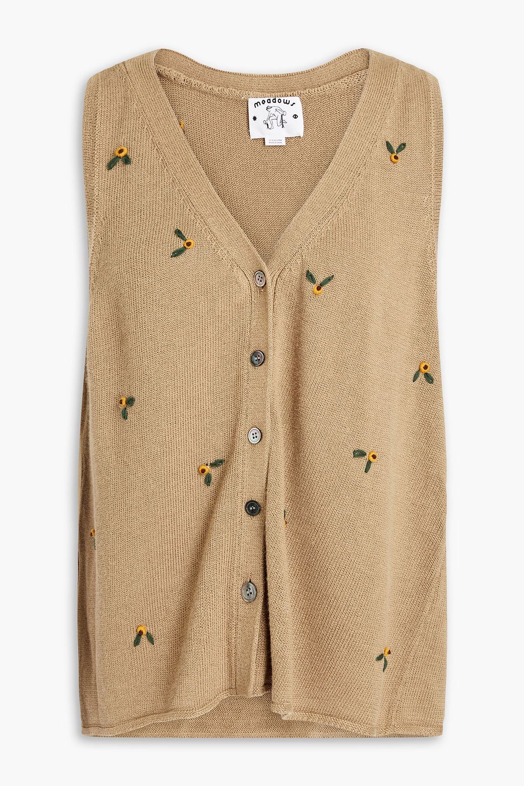linen blend cardigan