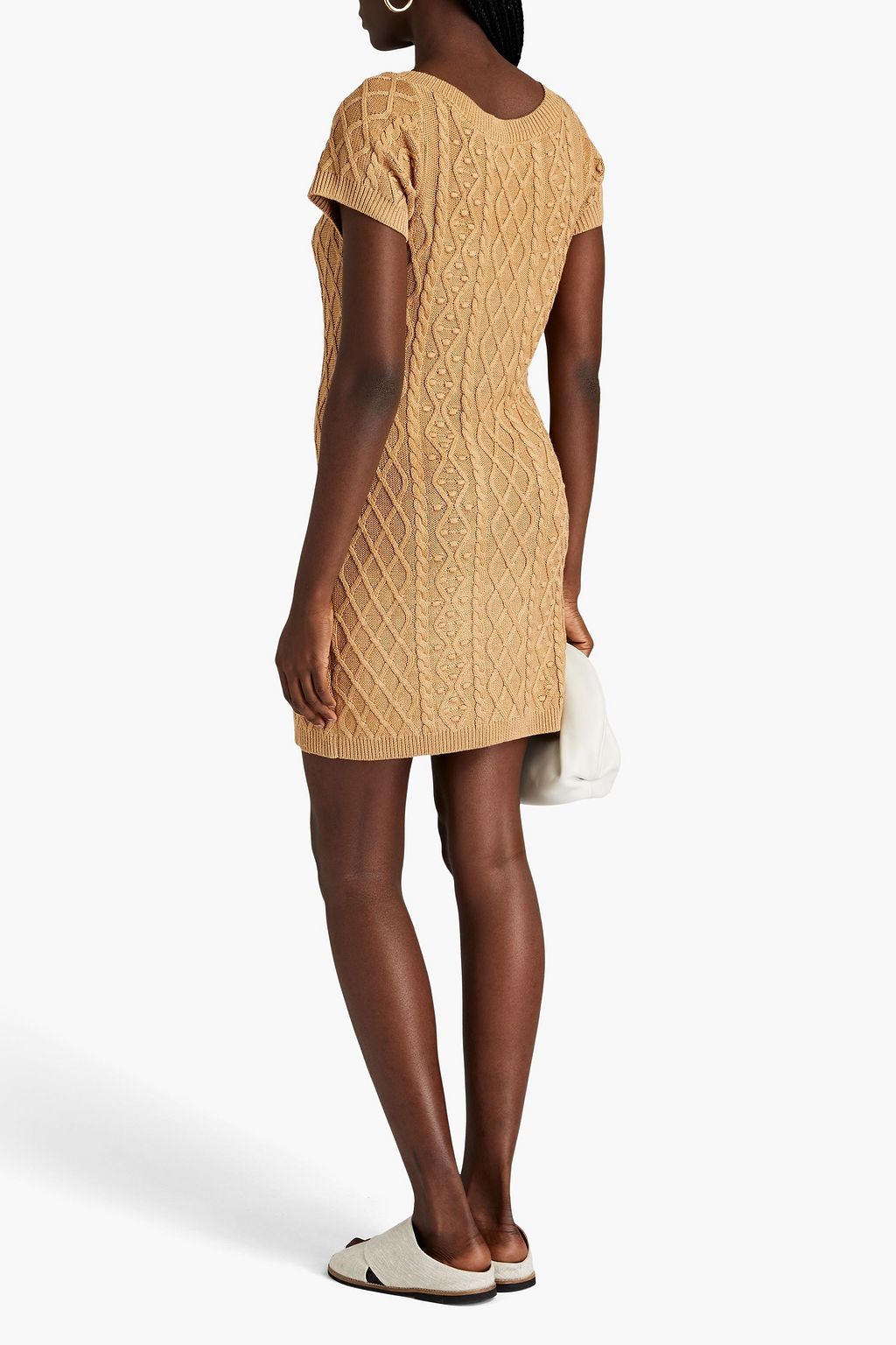 LOULOU STUDIO Koos cable-knit silk-blend mini dress