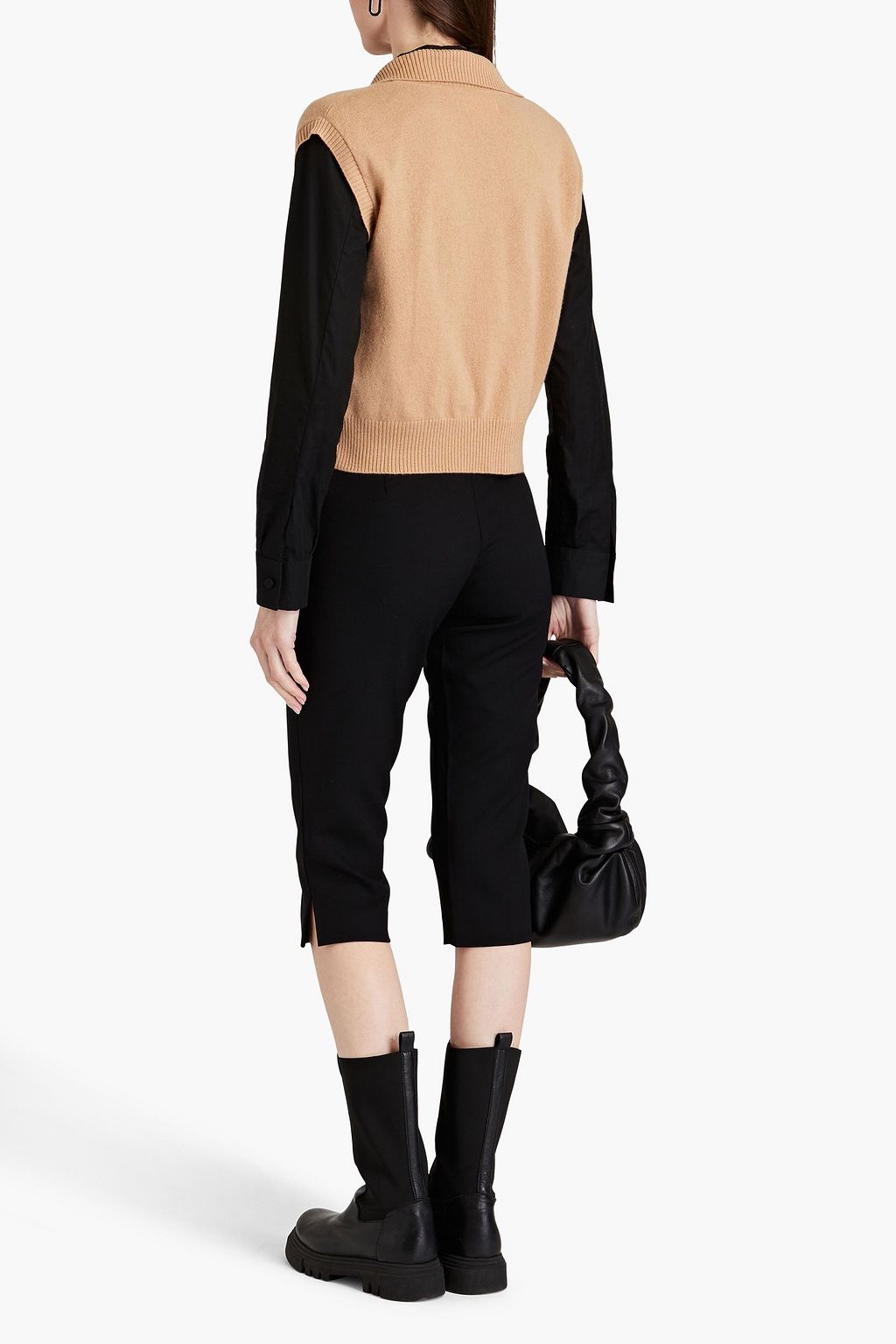 LOULOU STUDIO Pagan mélange cashmere vest