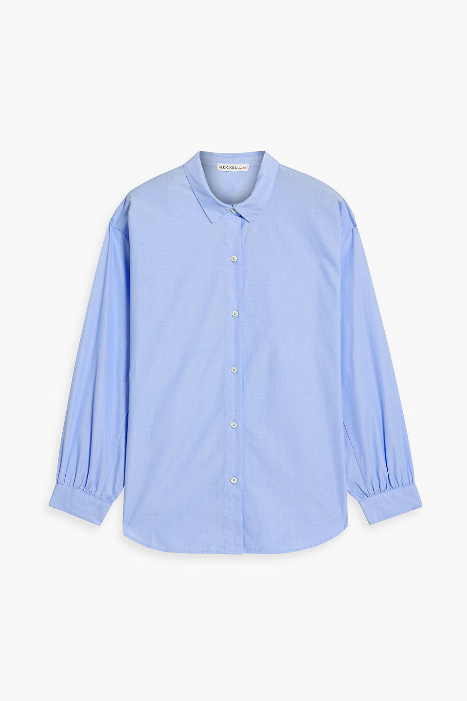 Alex Mill Henri Cotton-poplin Shirt In Light Blue