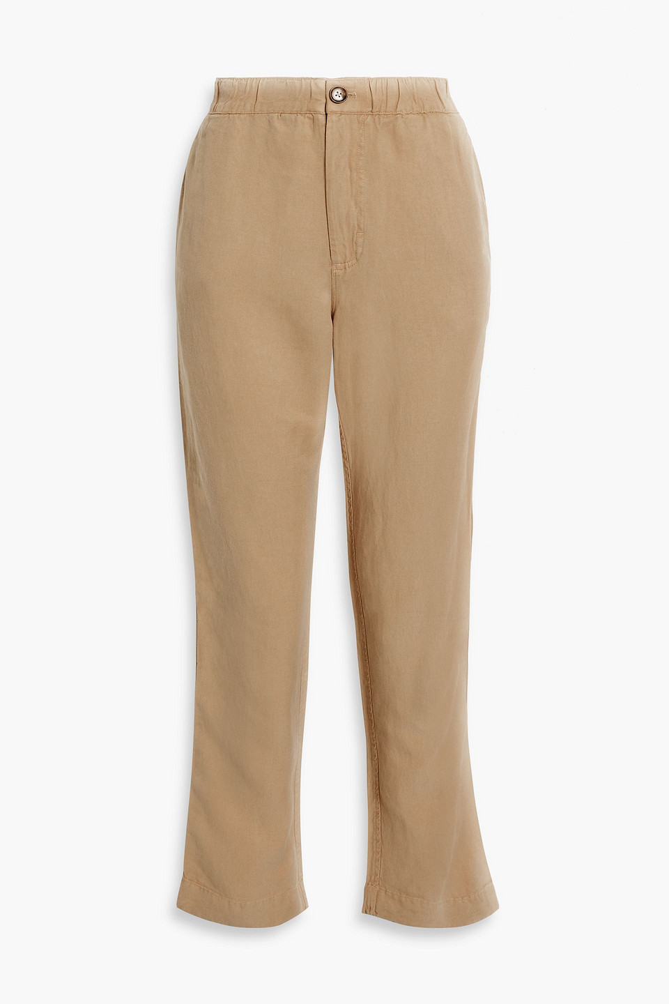 Alex Mill Linen, Tencel™ And Cotton-blend Twill Straight-leg Trousers In Sand