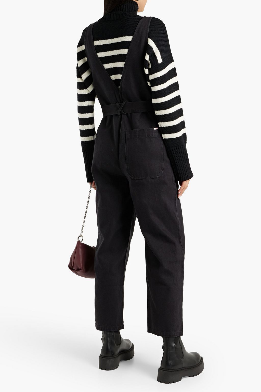 ALEX MILL Ollie cropped denim jumpsuit