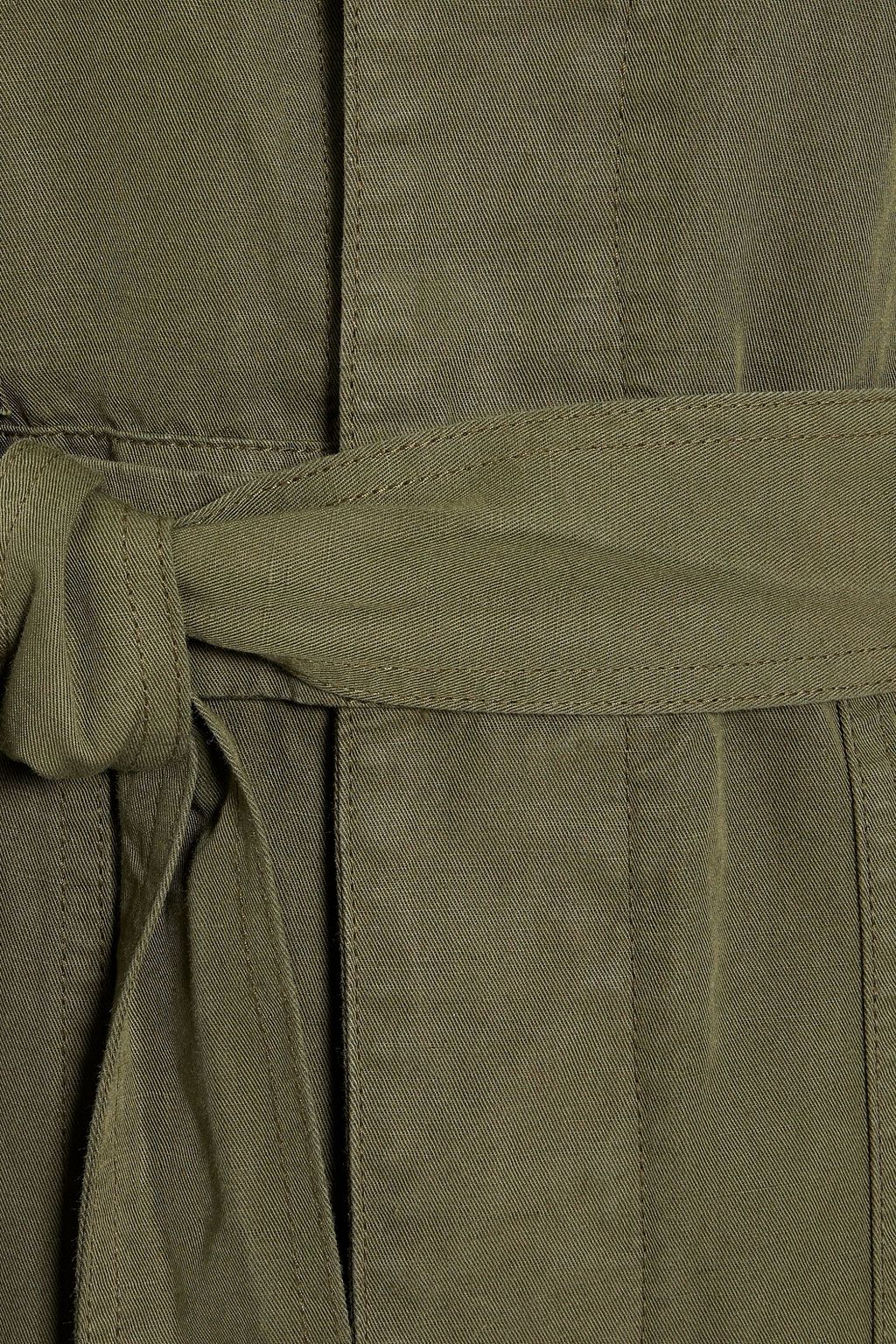 ALEX MILL Mel slub cotton and linen-blend twill jumpsuit