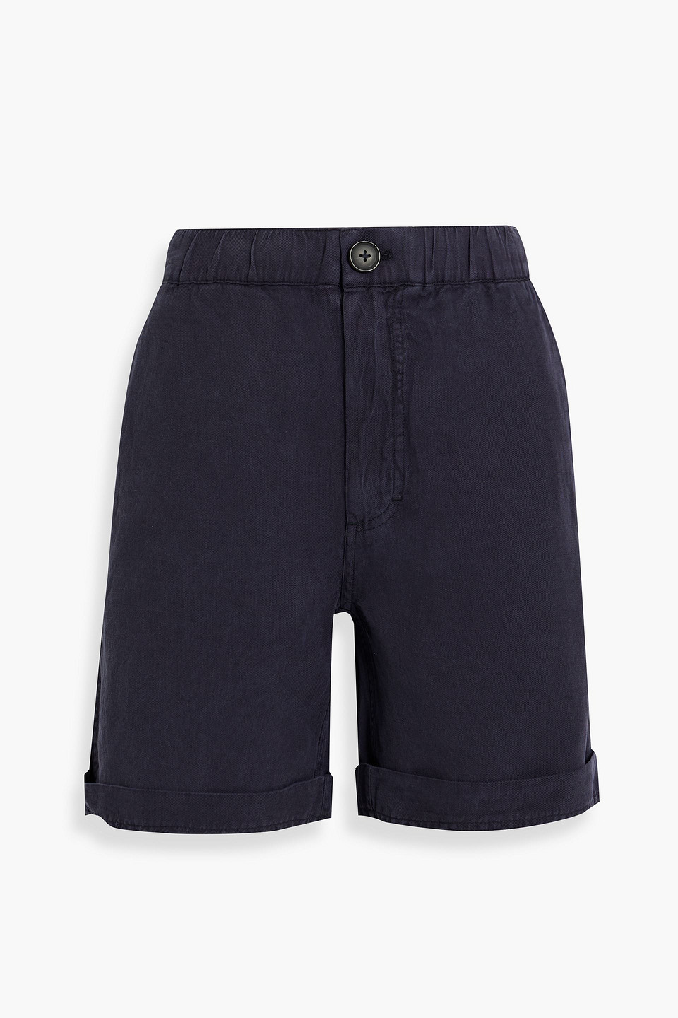 Alex Mill Linen, Tencel™ And Cotton-blend Twill Shorts In Navy