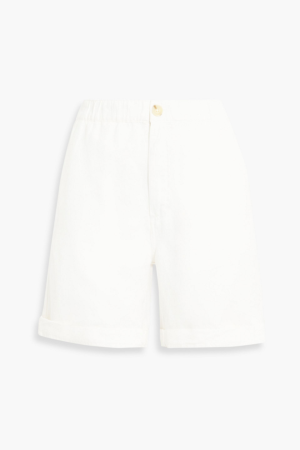 Alex Mill Linen, Tencel™ And Cotton-blend Twill Shorts In Ivory