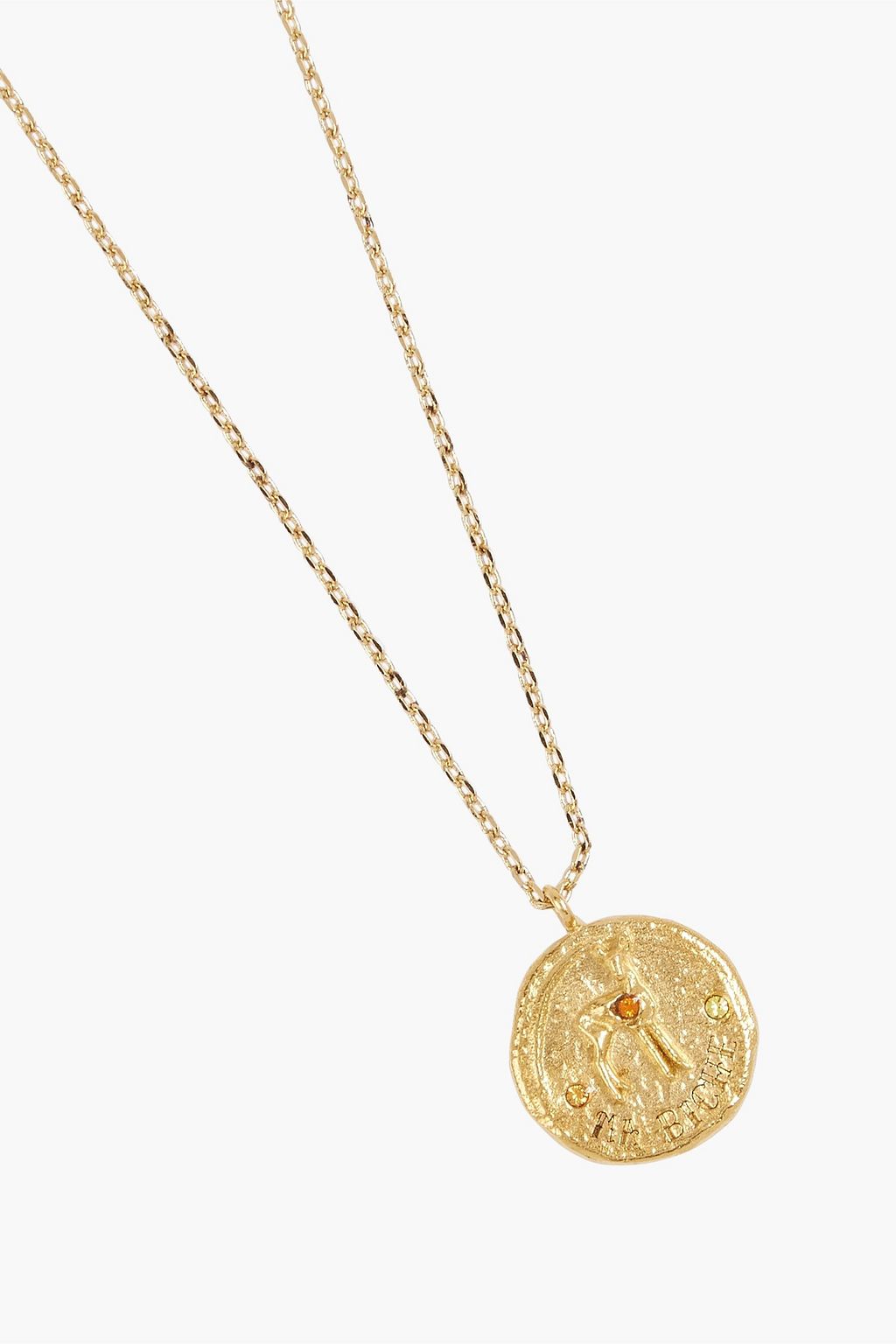 MAJE Gold-tone crystal necklace