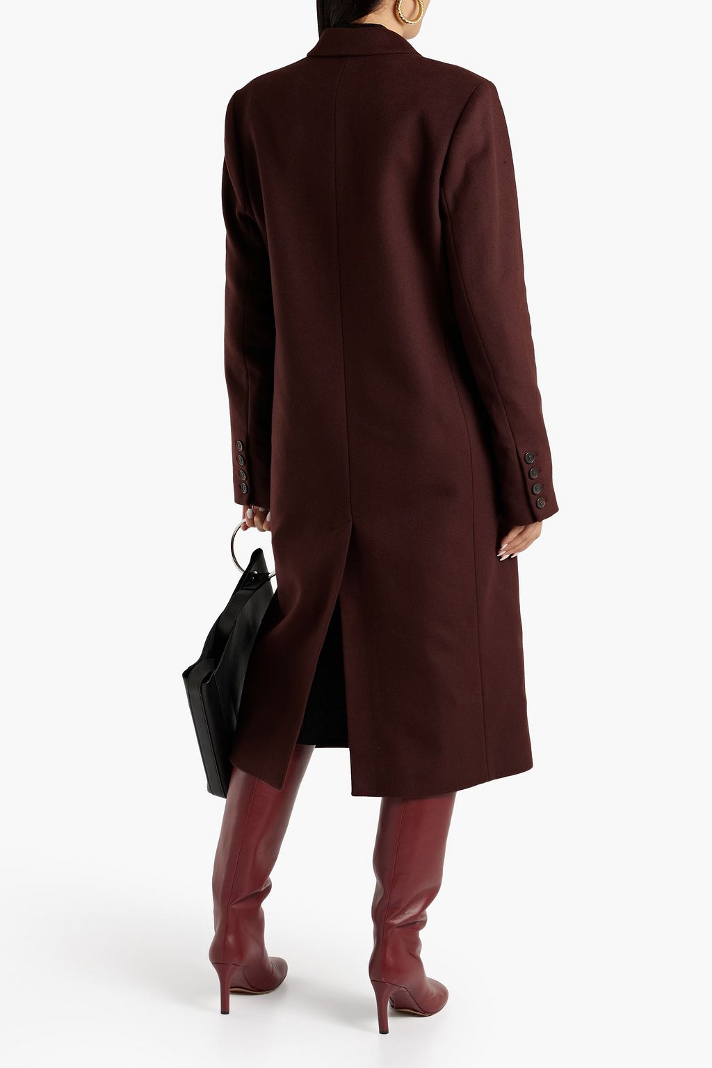 JOSEPH Camia double-breasted wool-blend felt coat