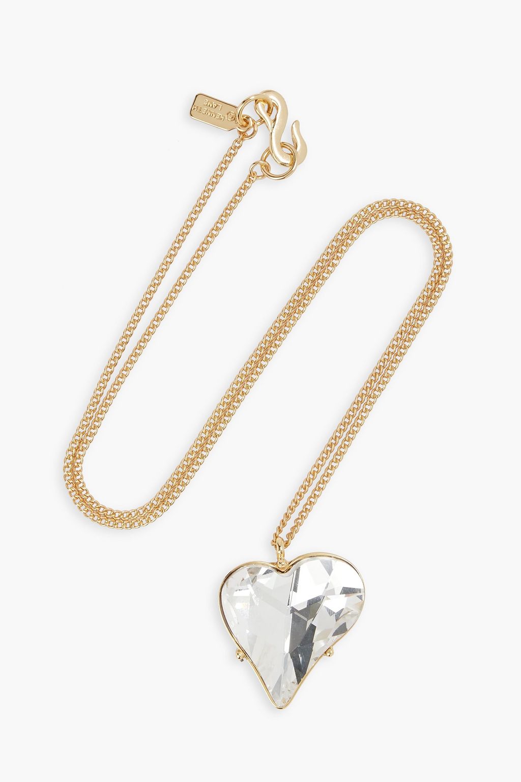 KENNETH JAY Gold-plated crystal necklace | Sale to 70% off | OUTNET