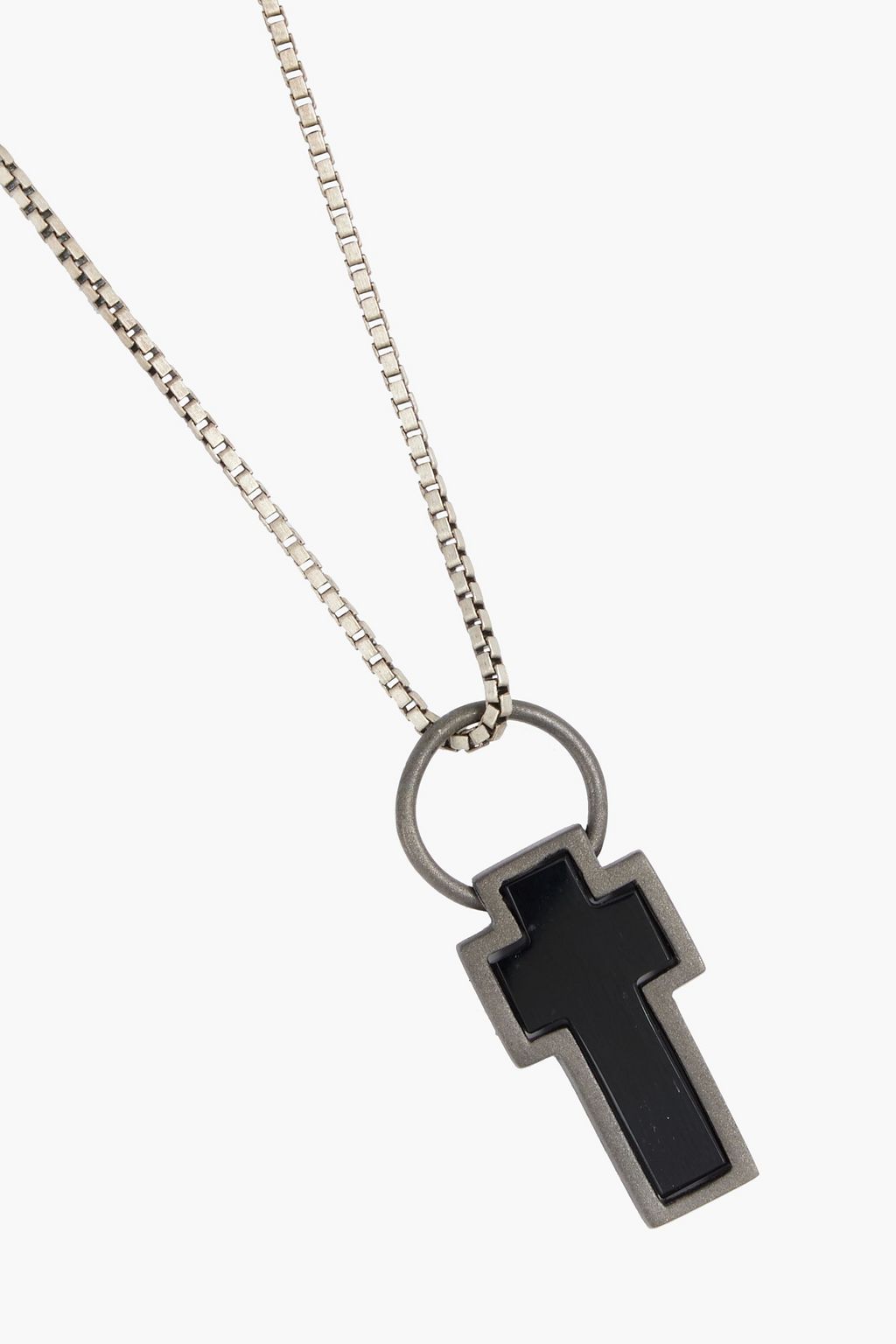 TATEOSSIAN Burnished silver-tone agate necklace