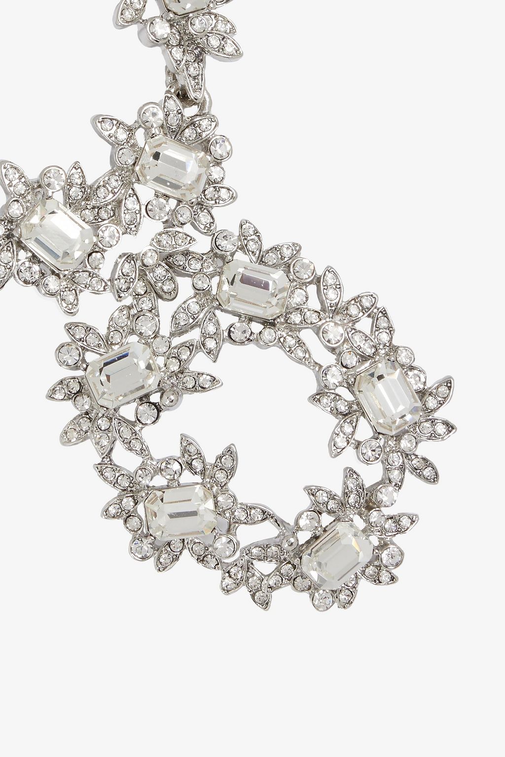 KENNETH JAY LANE Silver-tone crystal necklace