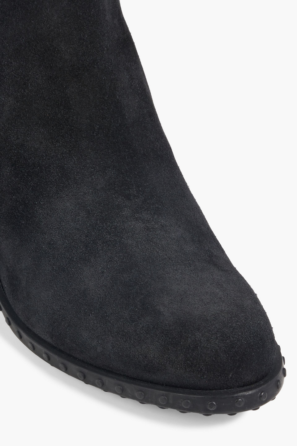 Tod's Suede Ankle Boots In Black