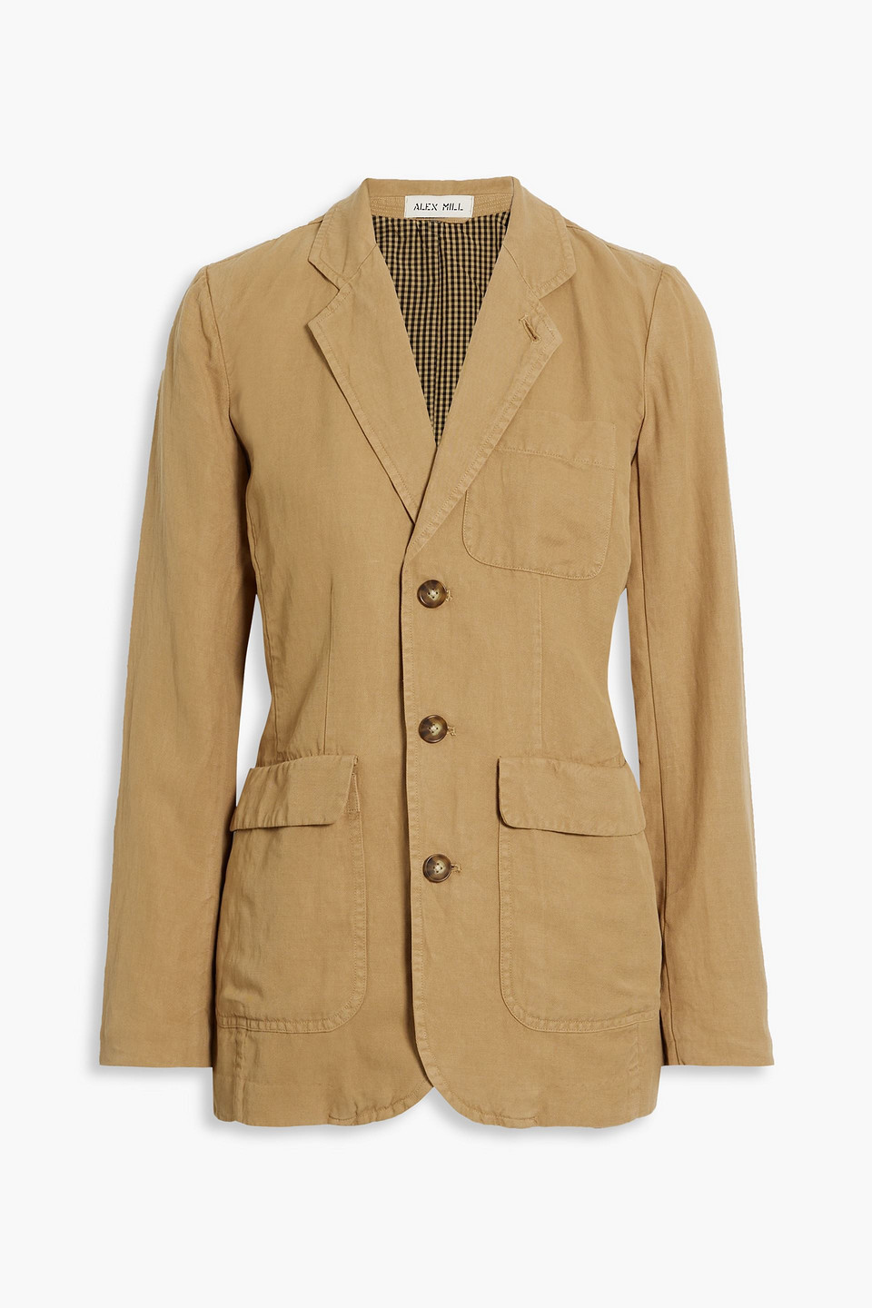 Alex Mill Linen, Tencel™ And Cotton-blend Twill Blazer In Sand