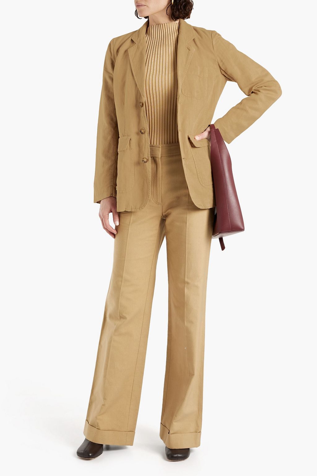 ALEX MILL Linen, TENCEL™ and cotton-blend twill blazer