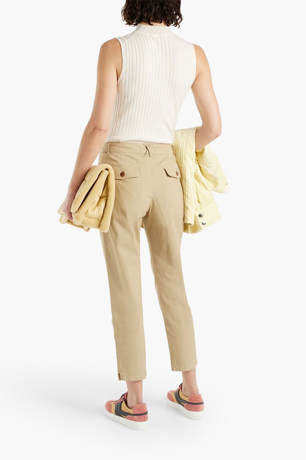 ALEX MILL Alex cropped cotton-blend poplin tapered pants