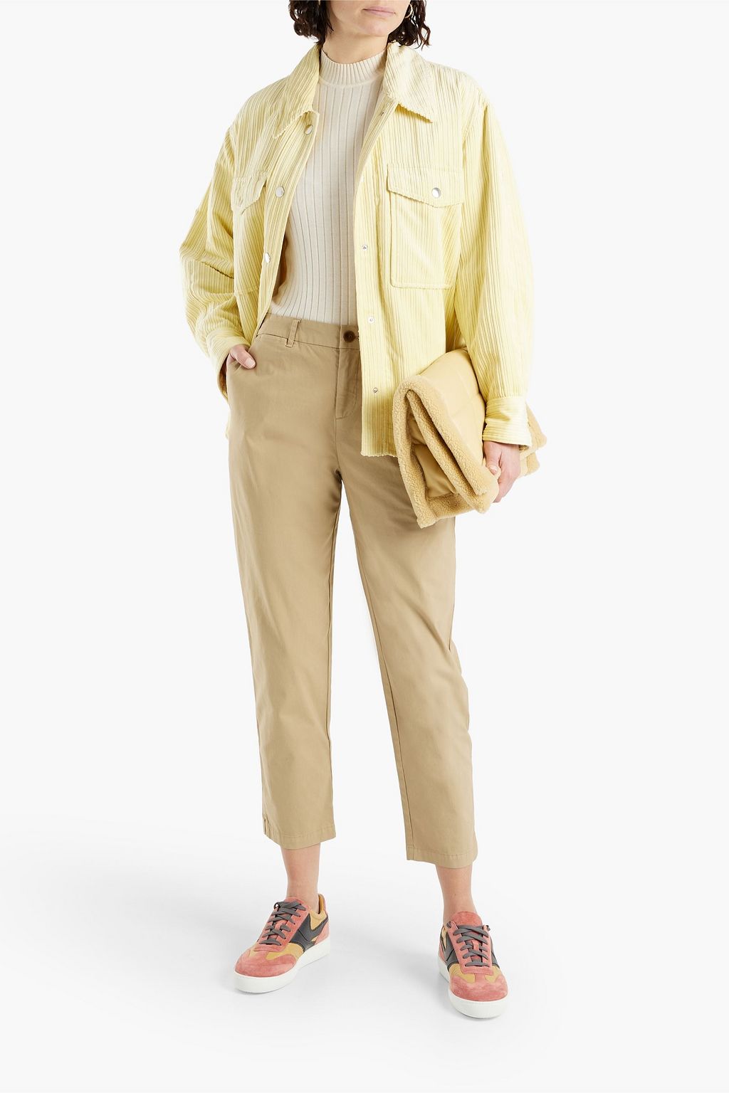 ALEX MILL Alex cropped cotton-blend poplin tapered pants