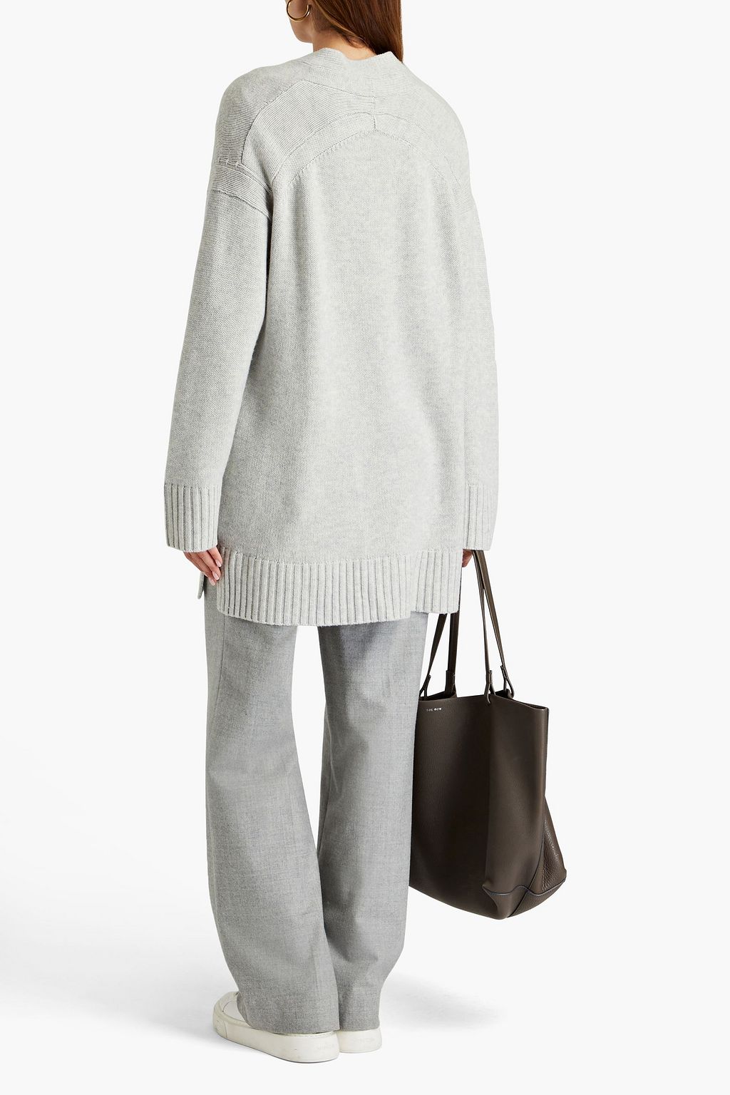 LOULOU STUDIO Maio mélange wool and cashmere-blend cardigan