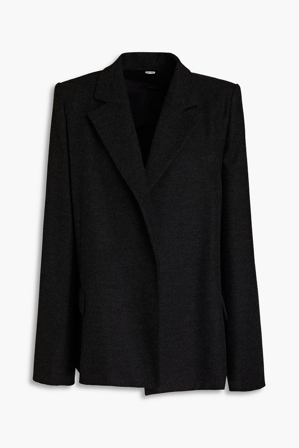 Totême Bonce Mélange Brushed-felt Blazer In Anthracite