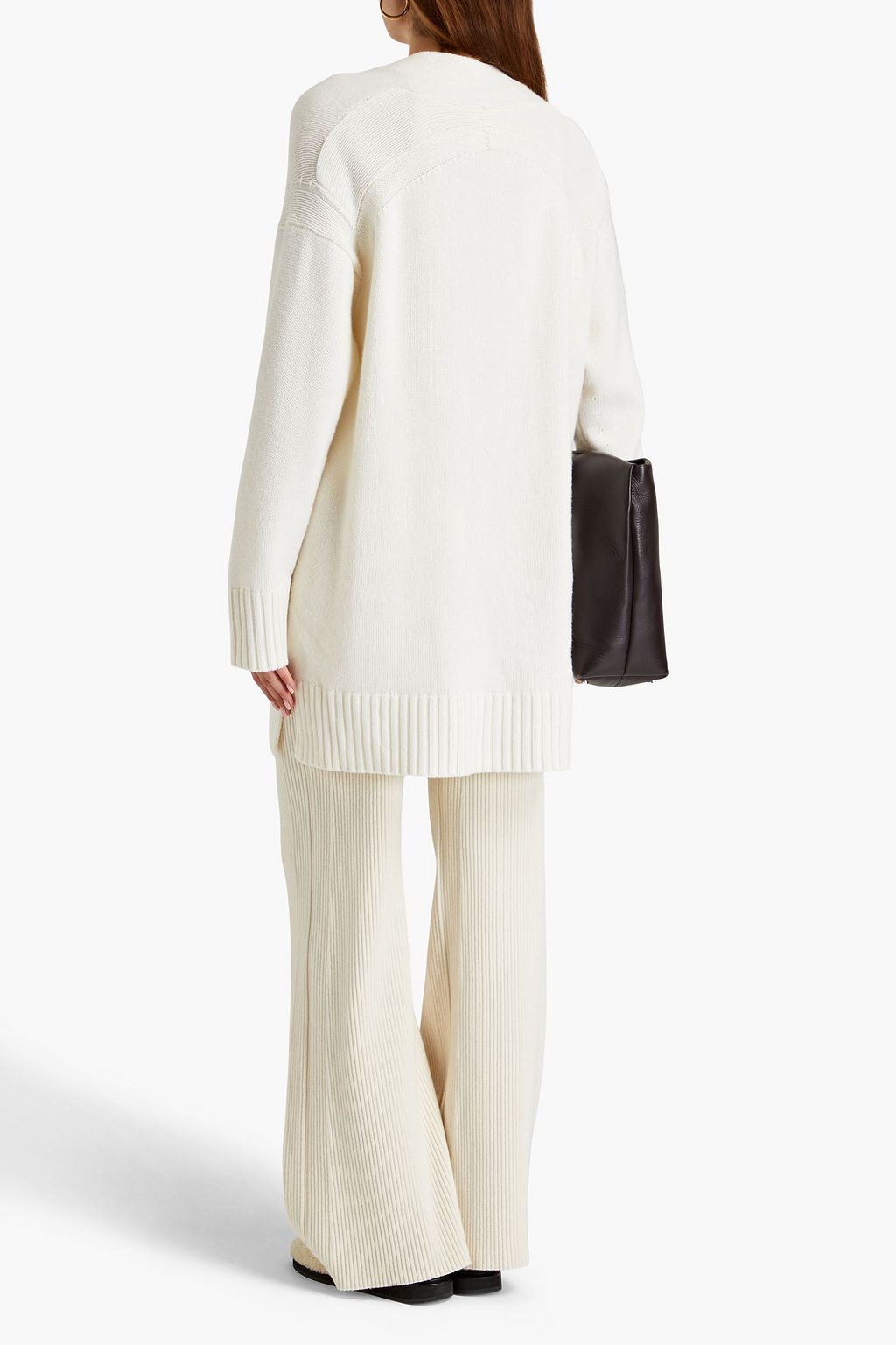 LOULOU STUDIO Maio mélange wool and cashmere-blend cardigan