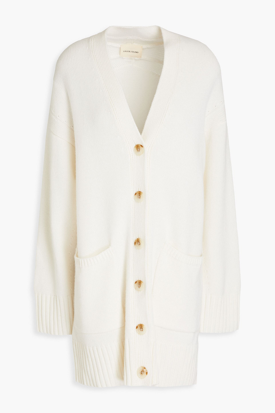 Loulou Studio Maio Wool And Cashmere-blend Cardigan In Ivory