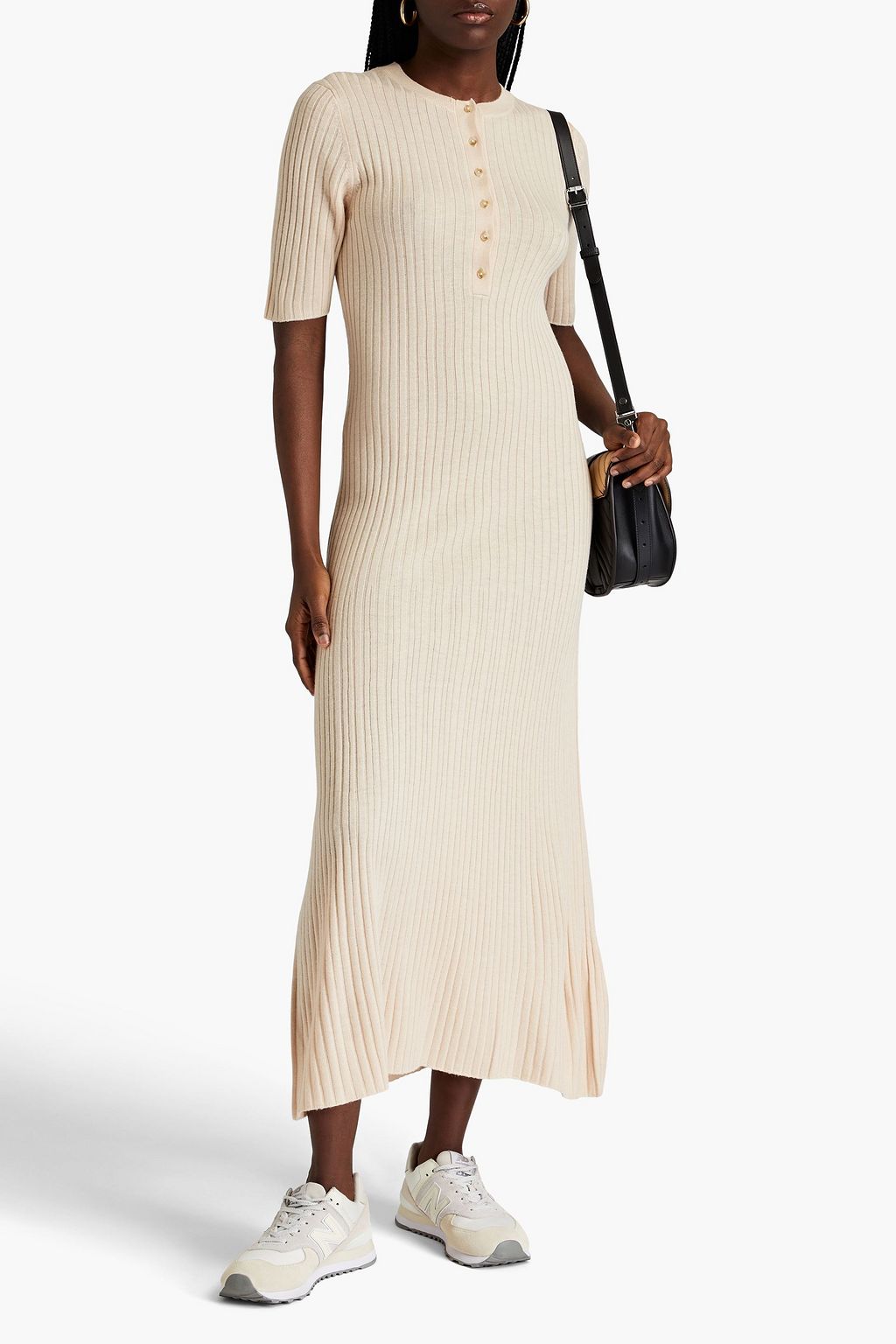 LOULOU STUDIO Erdan ribbed wool and cashmere-blend midi dress