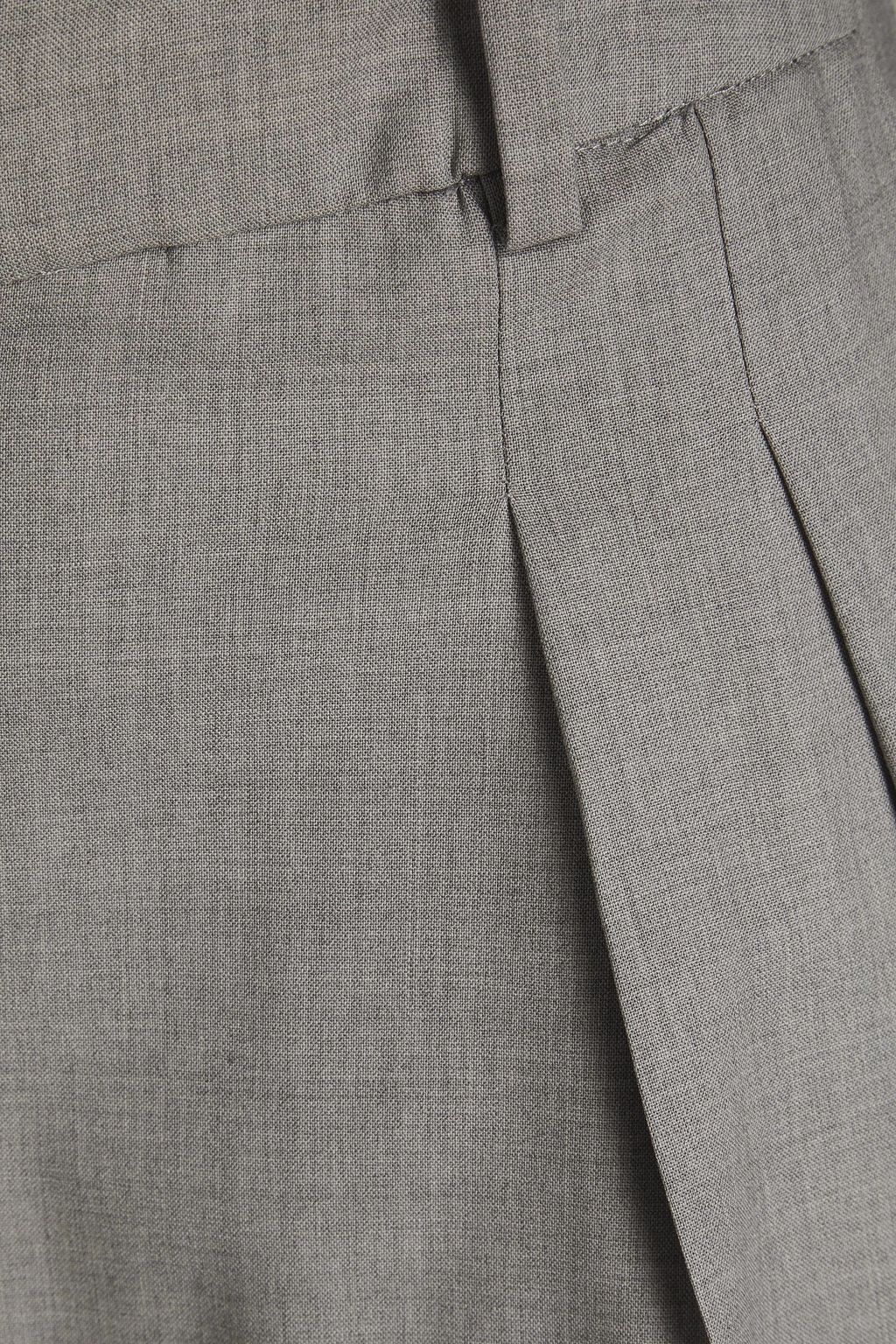 LOULOU STUDIO Sbiru pleated wool-twill wide-leg pants