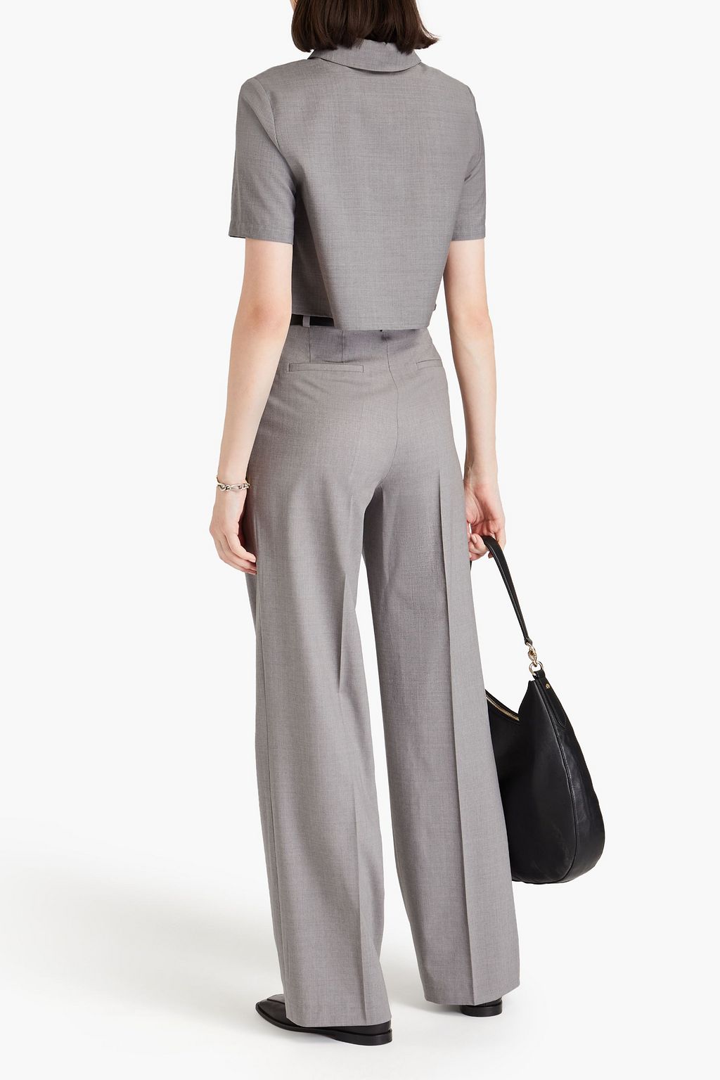 LOULOU STUDIO Sbiru pleated wool-twill wide-leg pants