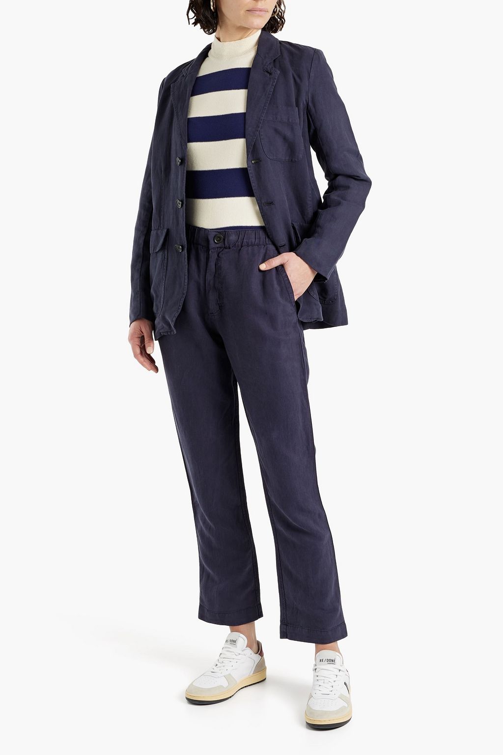 ALEX MILL Blazer aus Twill aus einer Leinen-, TENCEL™-Baumwollmischung