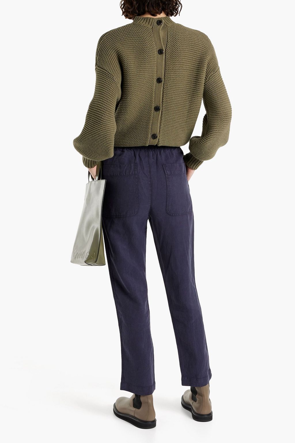 ALEX MILL Linen, TENCEL™ and cotton-blend twill straight-leg pants