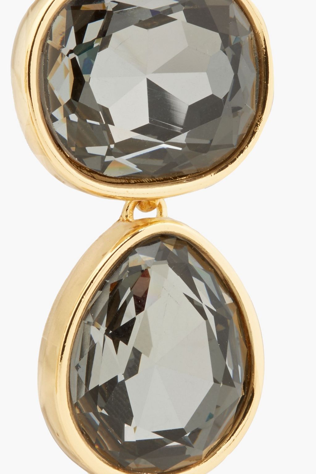 KENNETH JAY LANE Gold-tone crystal earrings