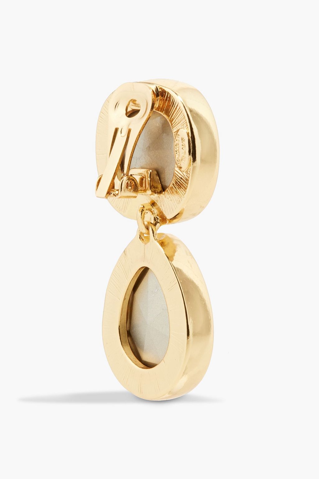 KENNETH JAY LANE Gold-tone crystal earrings