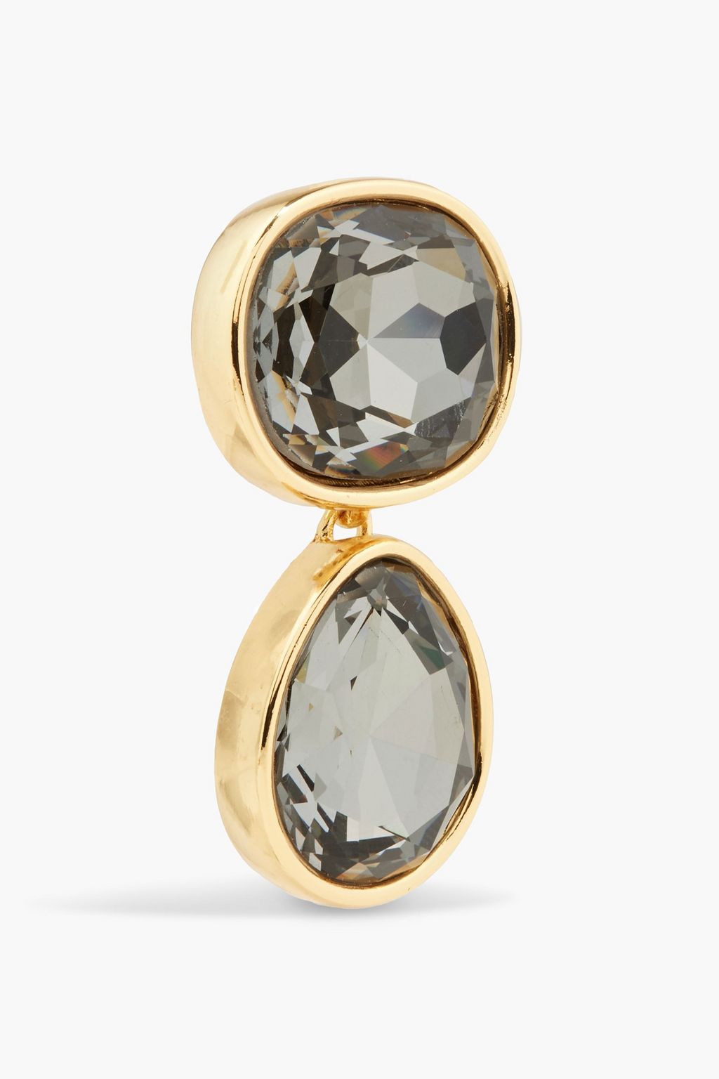 KENNETH JAY LANE Gold-tone crystal earrings