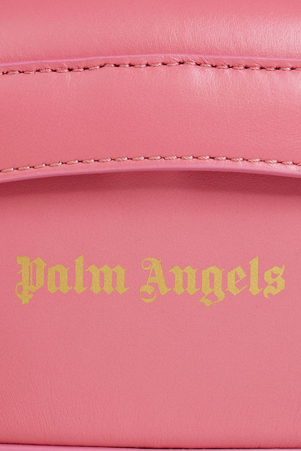 PALM ANGELS Mini Padlock printed leather shoulder bag