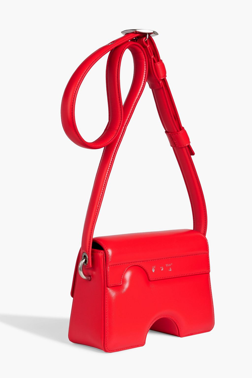OFF-WHITE™ Burrow cutout leather shoulder bag