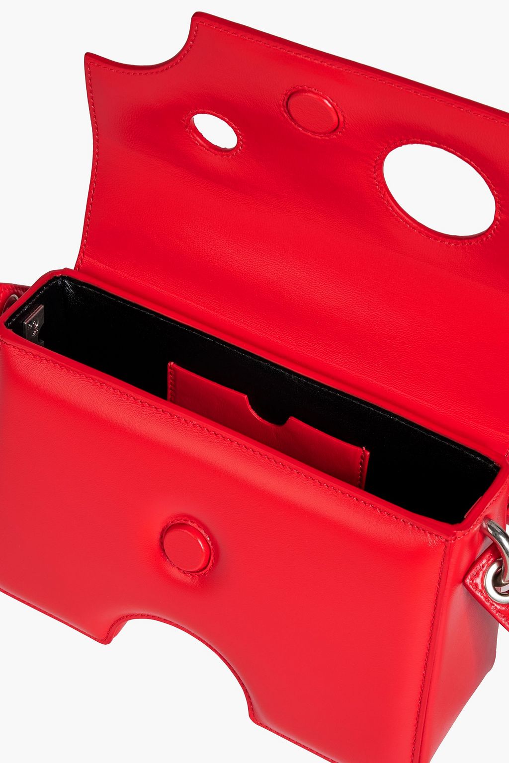 OFF-WHITE™ Burrow cutout leather shoulder bag