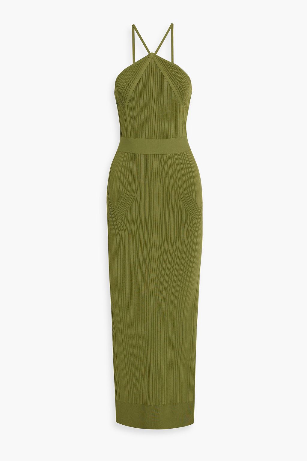 Bandage maxi dress army green XXS