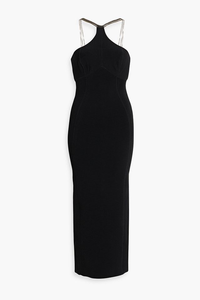 Embellished bandage maxi dress