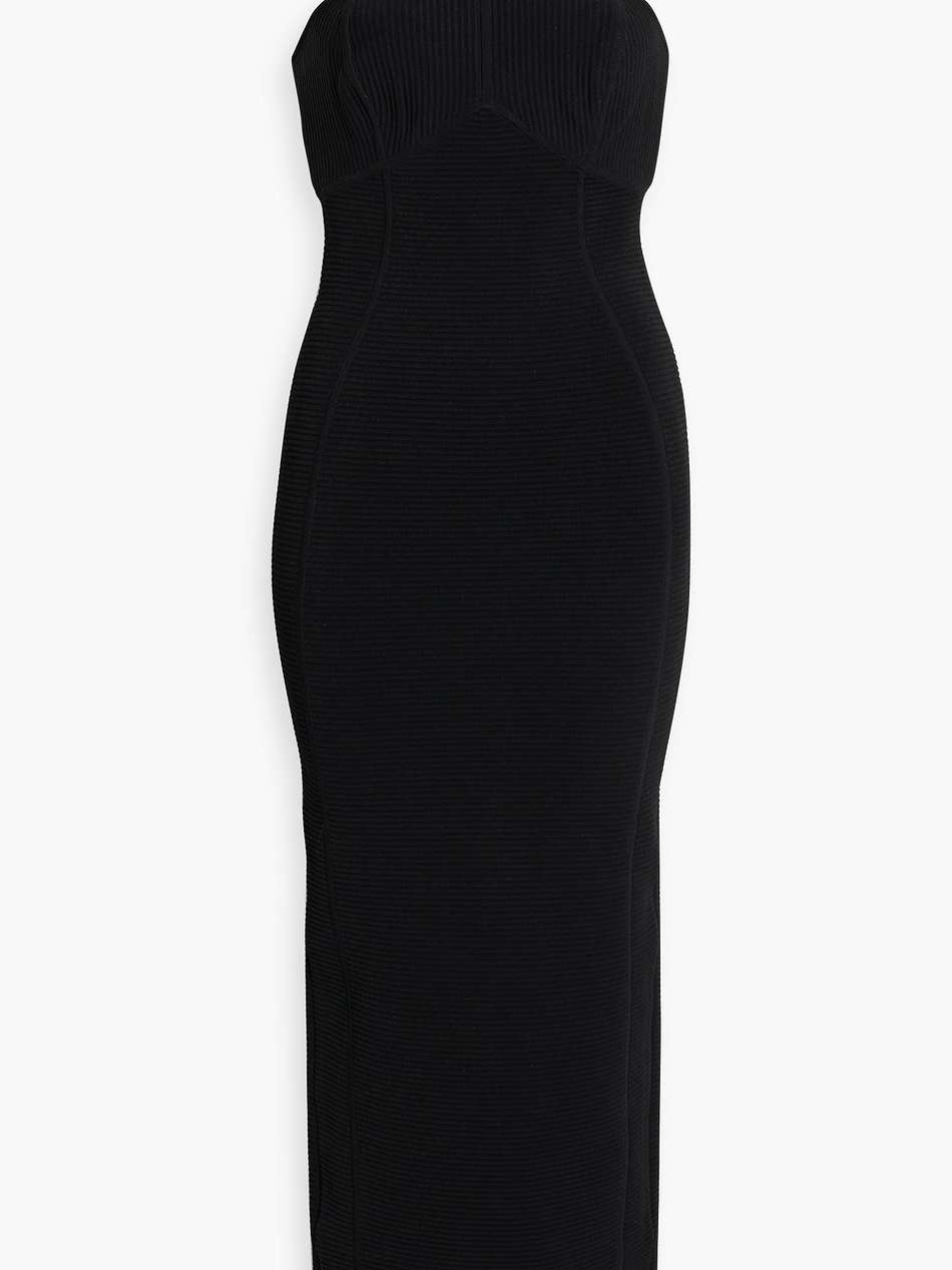 embellished bandage maxi dress