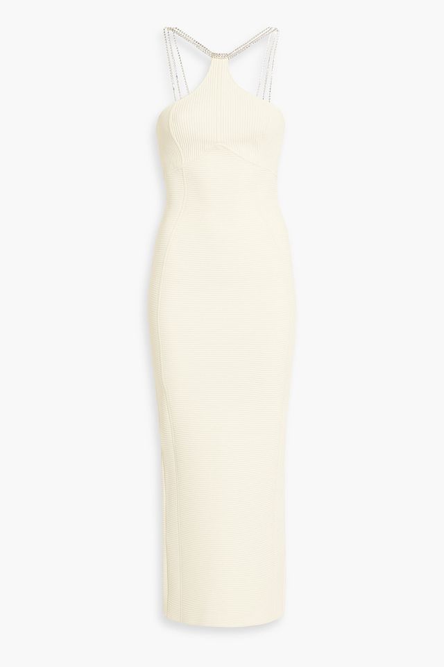 Embellished bandage maxi dress