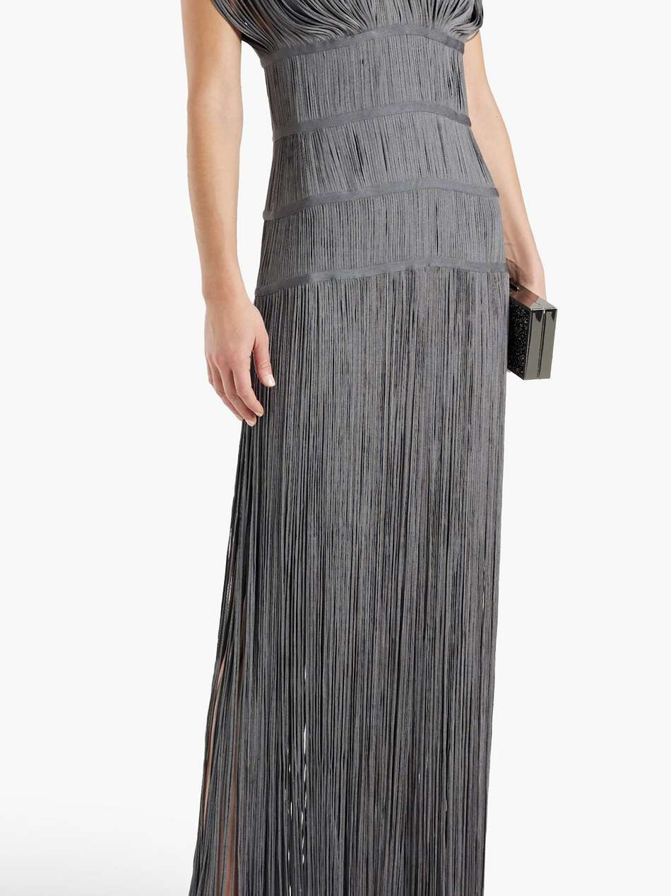 fringed bandage gown