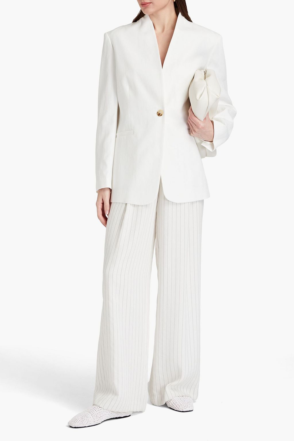 LOULOU STUDIO Ruden slub-twill blazer