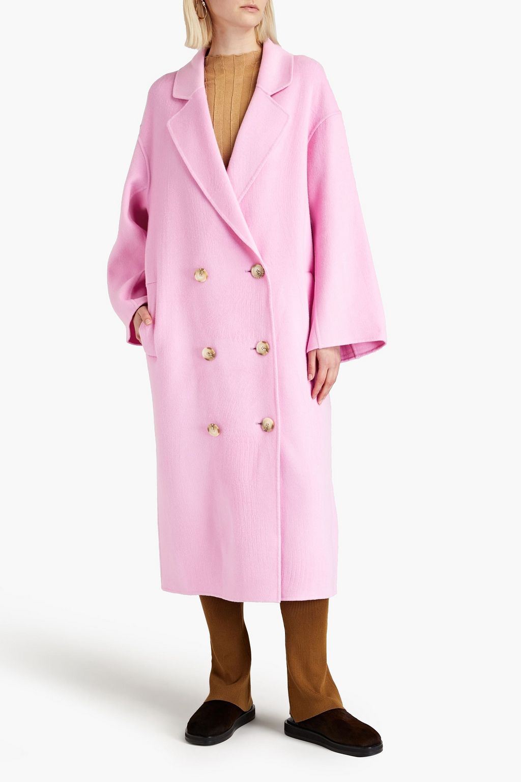 LOULOU STUDIO Borneo doubled-breasted wool and cashmere-blend felt coat