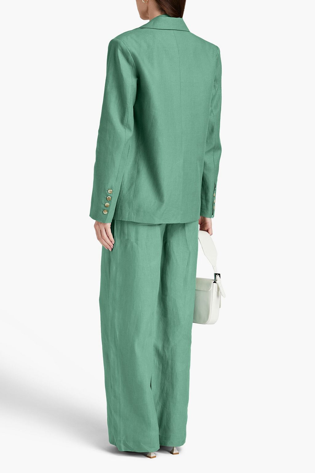 LOULOU STUDIO Bambo linen blazer