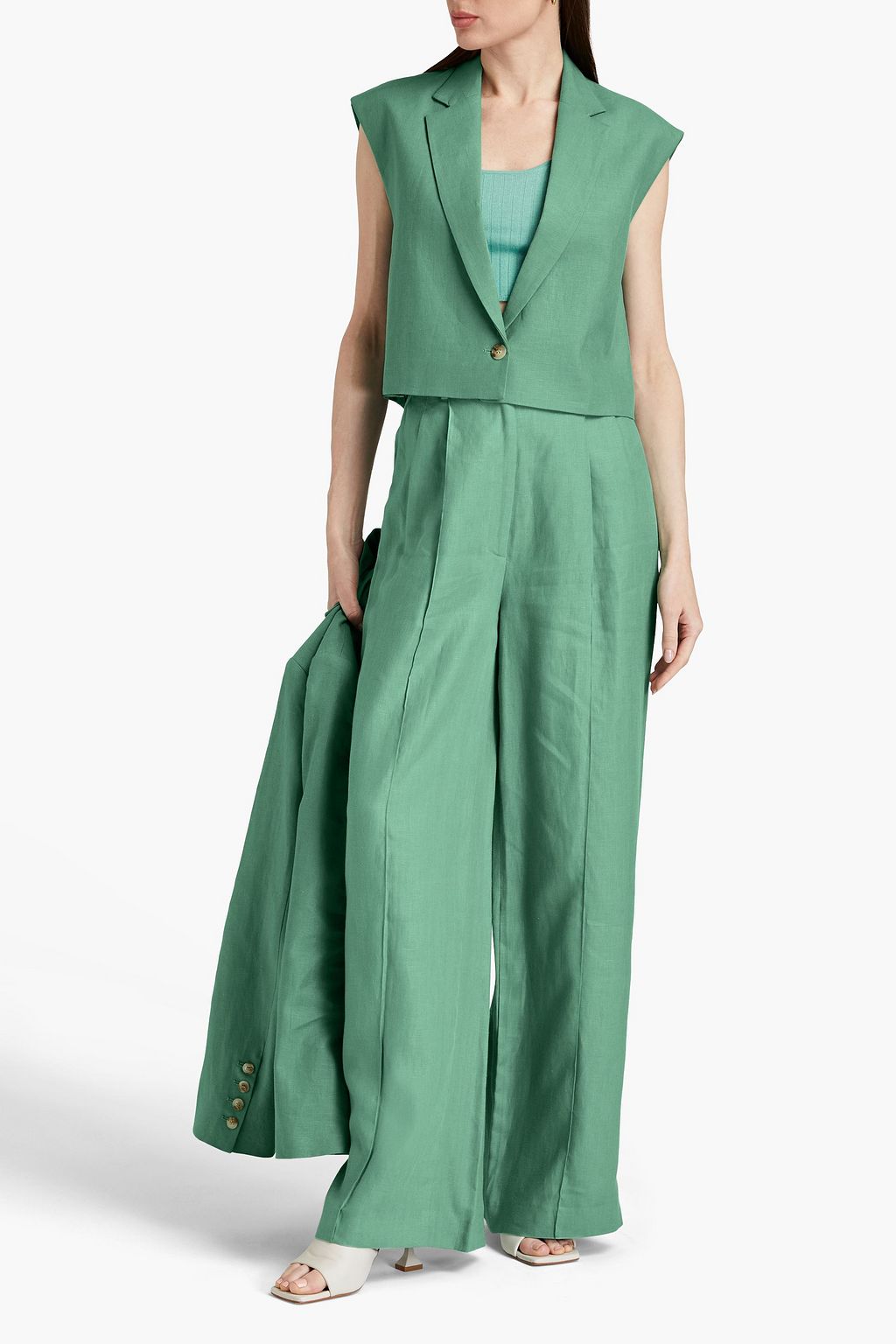 LOULOU STUDIO Tybee linen vest