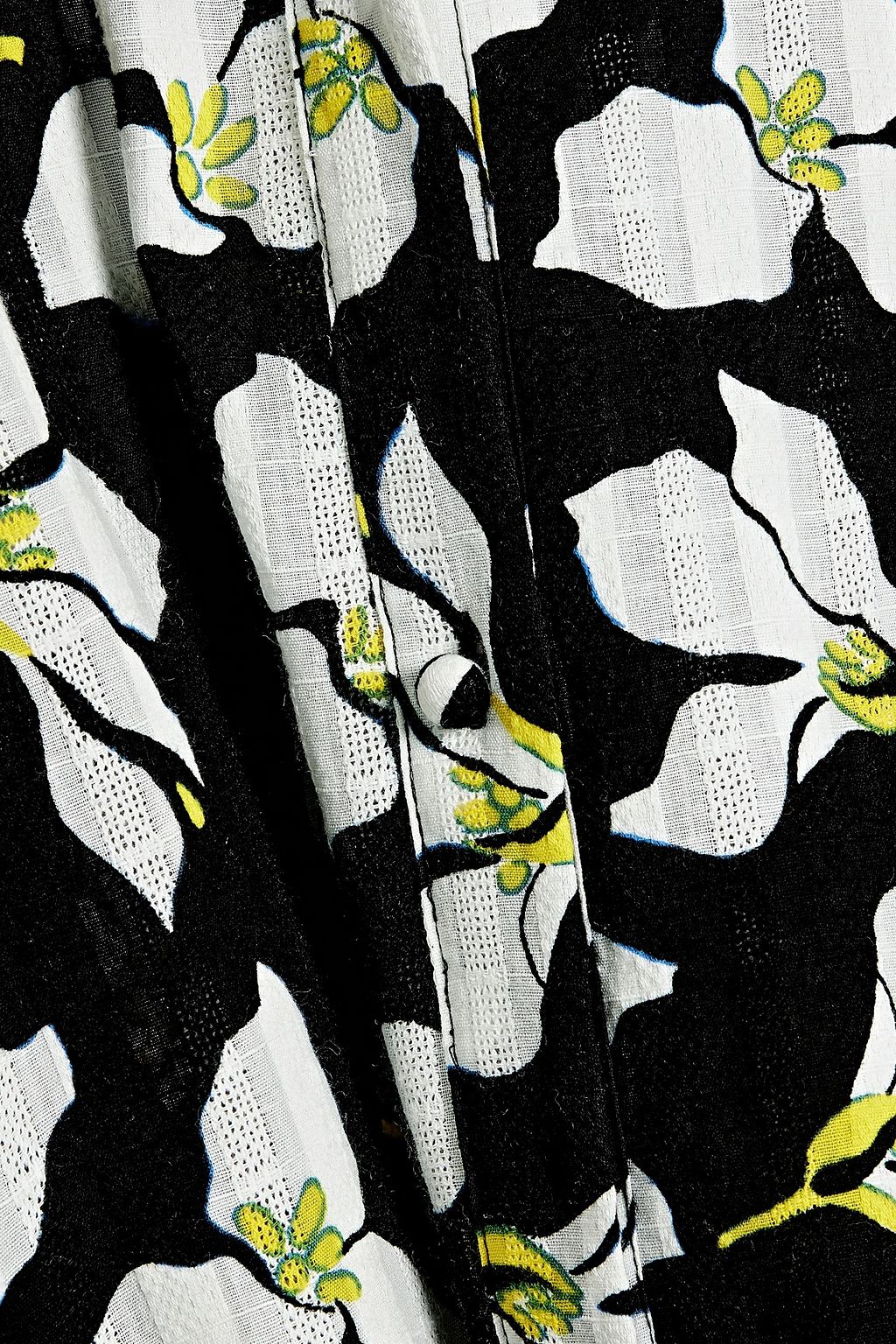 DIANE VON FURSTENBERG Beata floral-print cotton-jacquard mini shirt dress